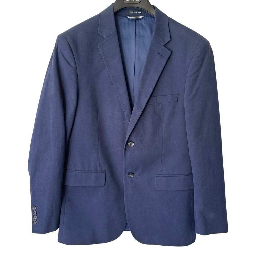 Nautica Men’s 40R Two Button Sport Coat Blazer Navy Classic Preppy Timeless EUC